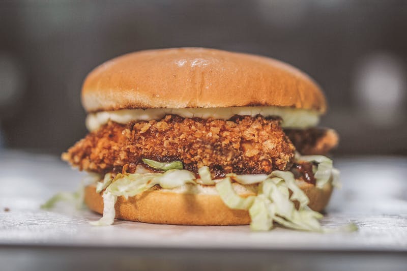 Honey BBQ Chicken Sandwich at Dave's hot chicken